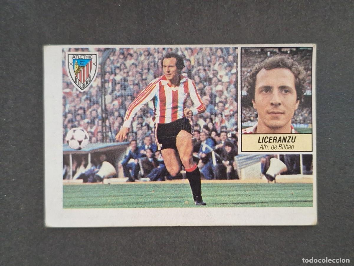 Cromos de f&uacute;tbol: L5 LICERANZU ATHLETIC CLUB DE BILBAO LIGA ESTE 1984 1985 84 85 DESPEGADO RECUPERADO