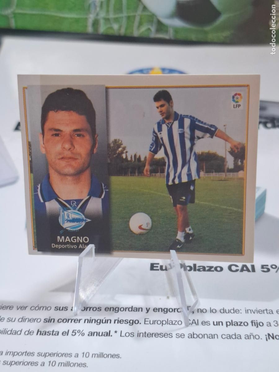 Football Stickers: MAGNO ALAVES FICHAJE 15 BIS COLOCA LIGA 1998 1999 LIGA 98 99 EDICIONES ESTE VENTANA