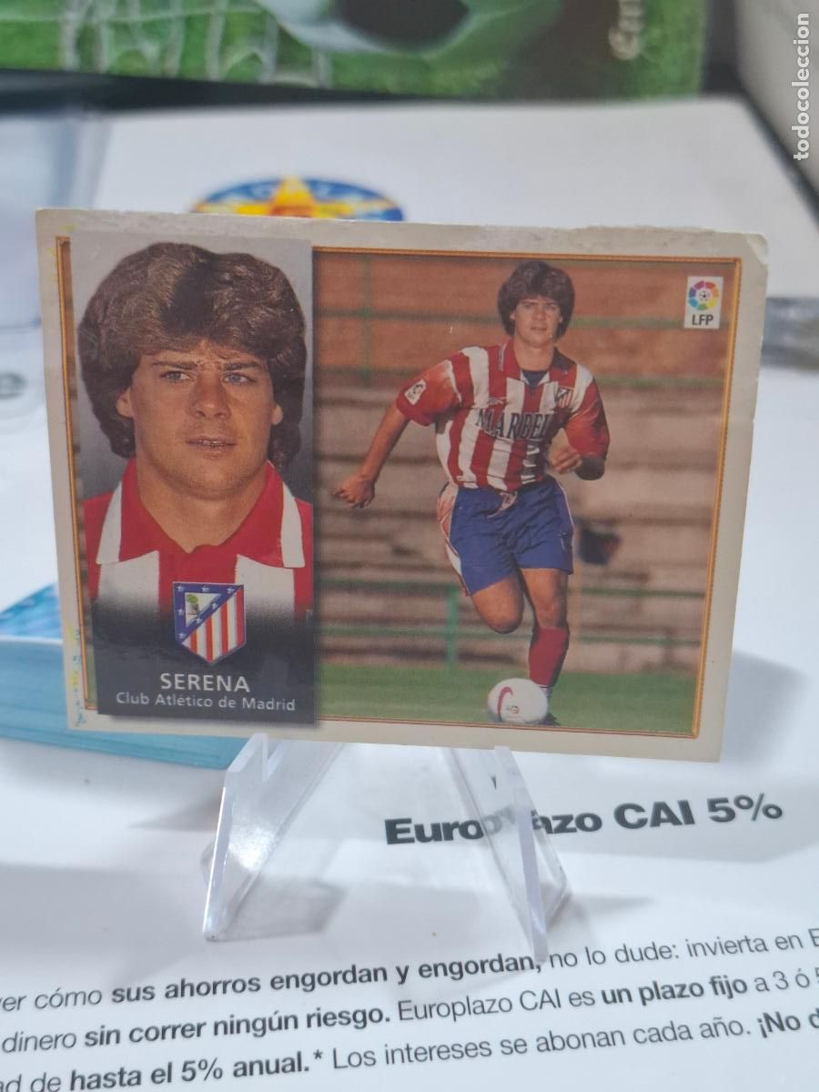 Football Stickers: SERENA VERSION ATLETICO MADRID COLOCA LIGA 1998 1999 LIGA 98 99 EDICIONES ESTE VENTANA