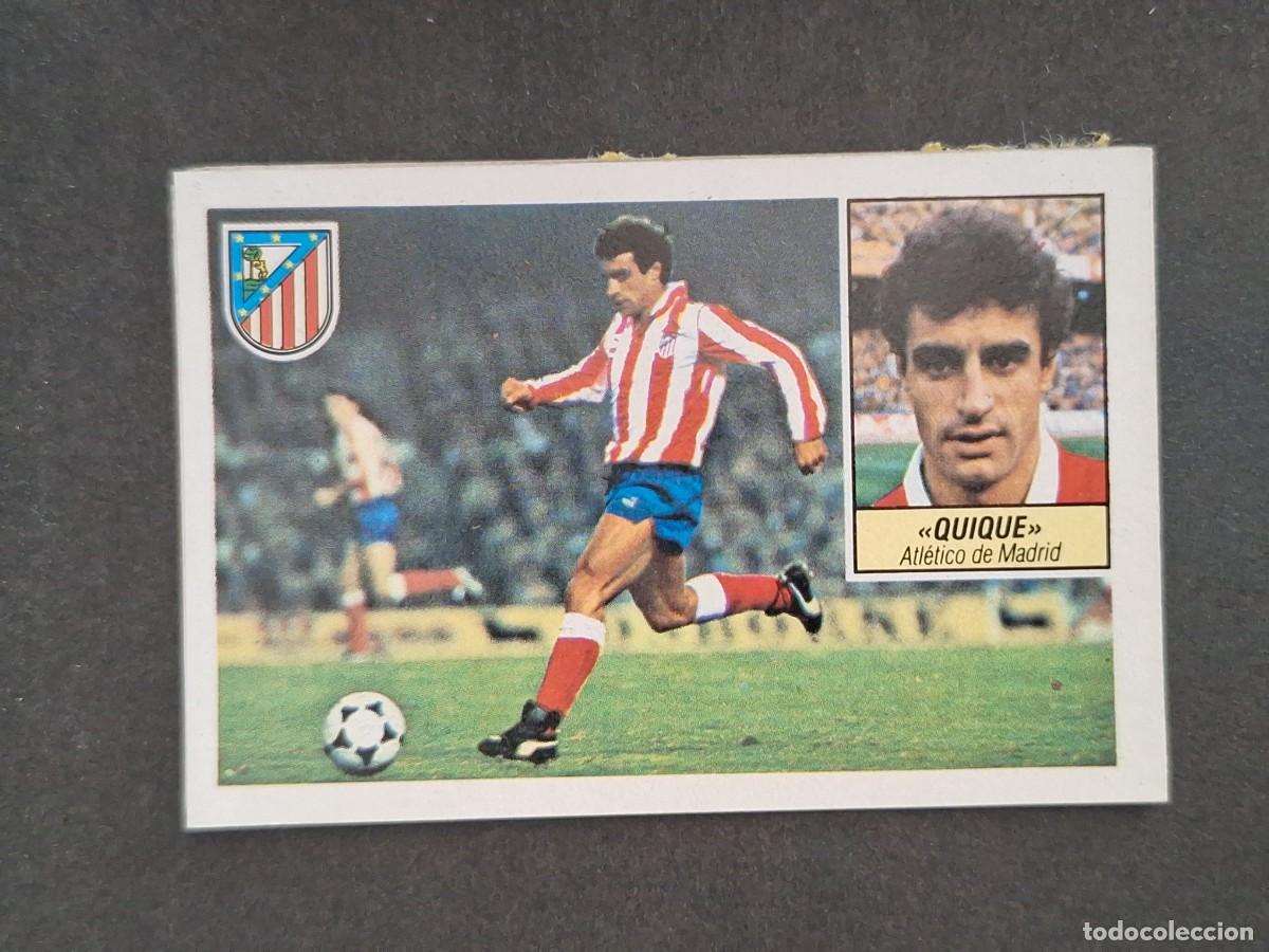 Cromos de f&uacute;tbol: L5 QUIQUE ATLETICO DE MADRID LIGA ESTE 1984 1985 84 85 DESPEGADO RECUPERADO
