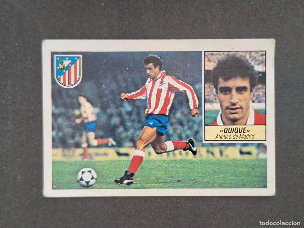 Cromos de f&uacute;tbol: L5 QUIQUE ATLETICO DE MADRID LIGA ESTE 1984 1985 84 85 DESPEGADO RECUPERADO