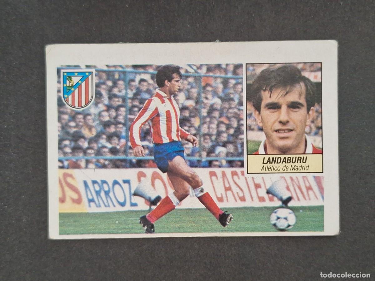 Cromos de f&uacute;tbol: L5 LANDABURU ATLETICO DE MADRID LIGA ESTE 1984 1985 84 85 DESPEGADO RECUPERADO