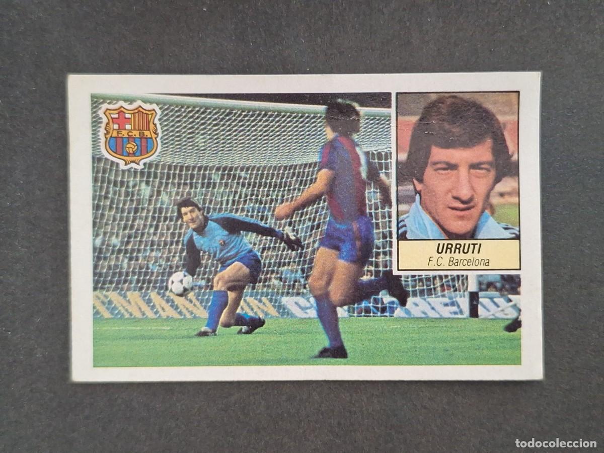 Cromos de f&uacute;tbol: L5 URRUTI F. C. BARCELONA LIGA ESTE 1984 1985 84 85 DESPEGADO RECUPERADO