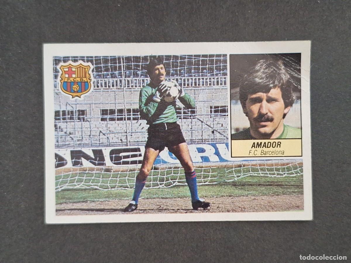 Cromos de f&uacute;tbol: L5 AMADOR F. C. BARCELONA LIGA ESTE 1984 1985 84 85 DESPEGADO RECUPERADO