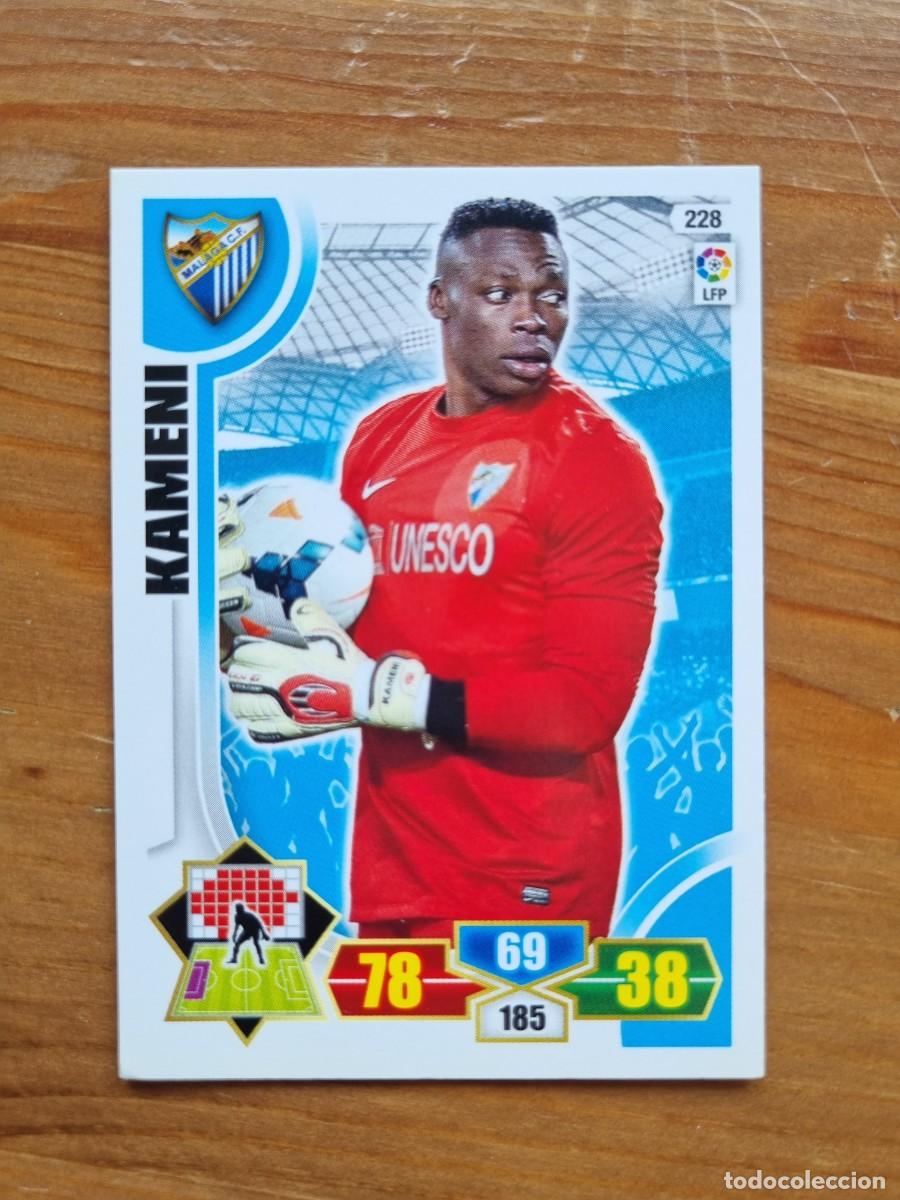 Cromos de f&uacute;tbol: 228 KAMENI (M&aacute;laga CF). Liga 2013 2014 13 14 Adrenalyn XL