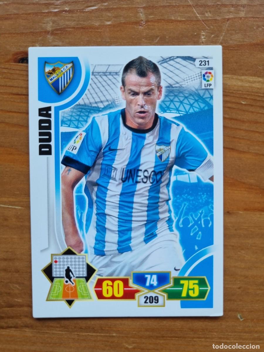 Cromos de f&uacute;tbol: 231 DUDA (M&aacute;laga CF). Liga 2013 2014 13 14 Adrenalyn XL