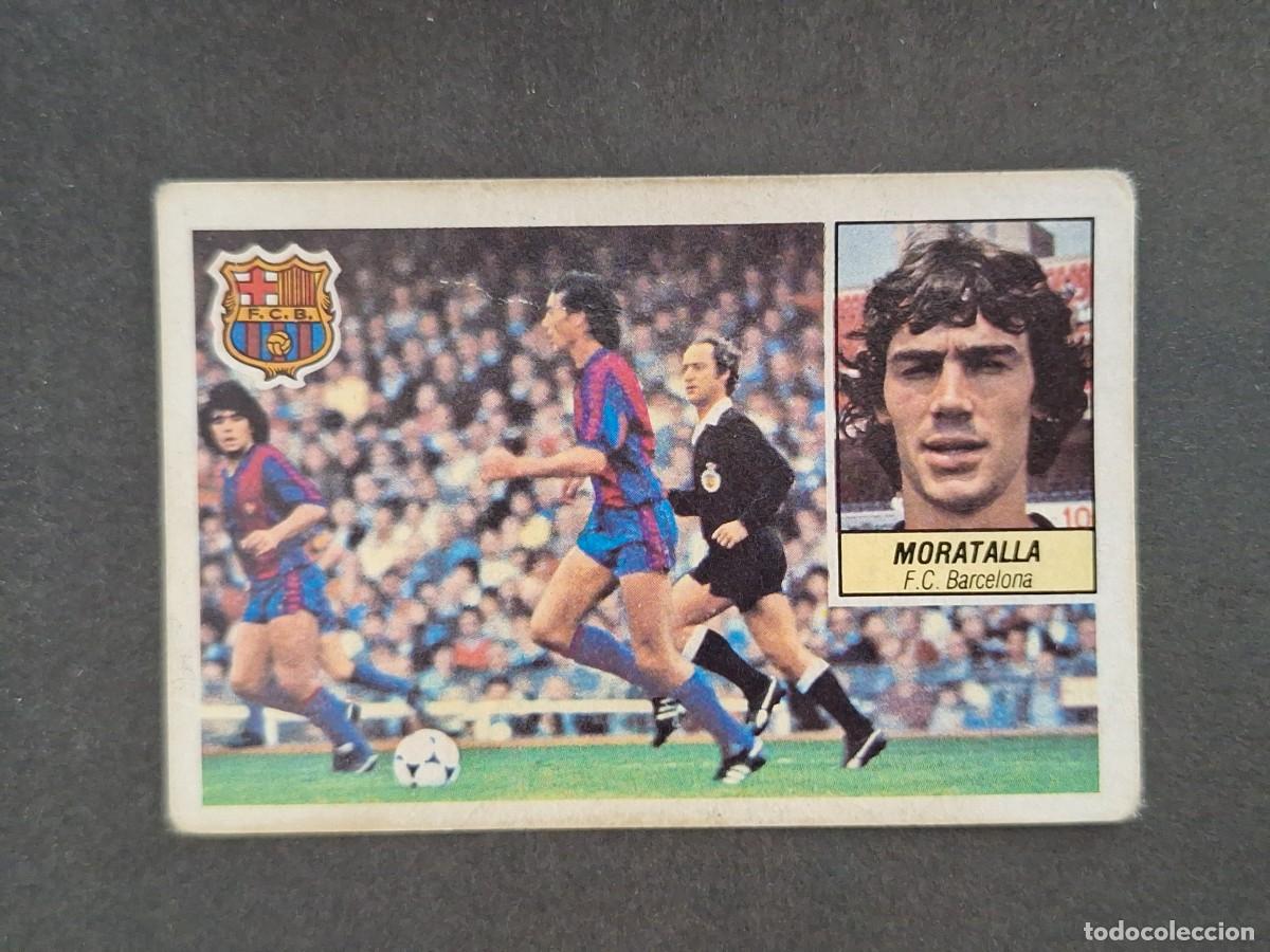 Cromos de f&uacute;tbol: L5 MORATALLA F. C. BARCELONA LIGA ESTE 1984 1985 84 85 DESPEGADO RECUPERADO