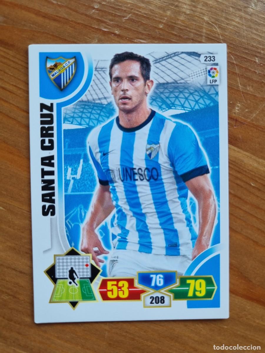 Cromos de f&uacute;tbol: 233 SANTA CRUZ (M&aacute;laga CF). Liga 2013 2014 13 14 Adrenalyn XL