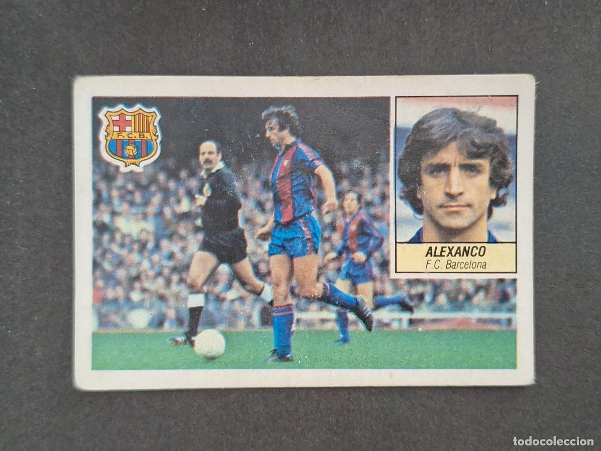 Cromos de f&uacute;tbol: L5 ALEXANCO F. C. BARCELONA LIGA ESTE 1984 1985 84 85 DESPEGADO RECUPERADO