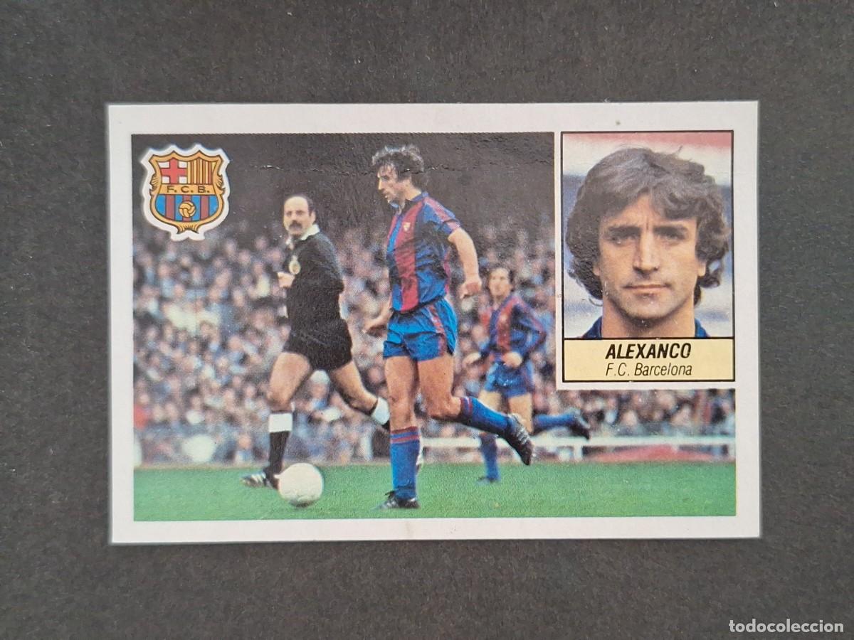 Cromos de f&uacute;tbol: L5 ALEXANCO F. C. BARCELONA LIGA ESTE 1984 1985 84 85 DESPEGADO RECUPERADO