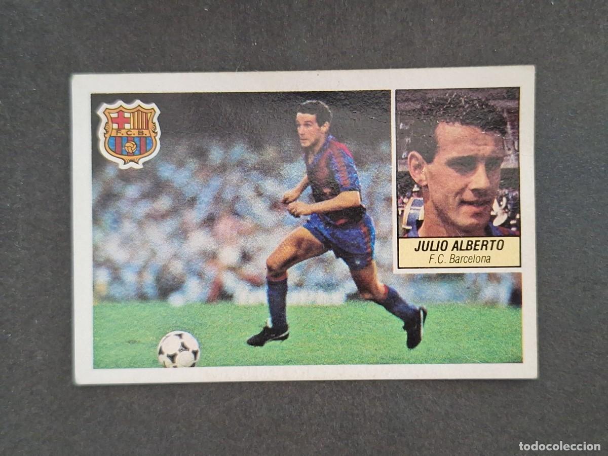 Cromos de f&uacute;tbol: L5 JULIO ALBERTO F. C. BARCELONA LIGA ESTE 1984 1985 84 85 DESPEGADO RECUPERADO