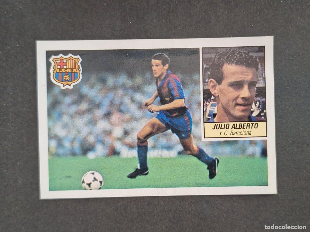Cromos de f&uacute;tbol: L5 JULIO ALBERTO F. C. BARCELONA LIGA ESTE 1984 1985 84 85 DESPEGADO RECUPERADO