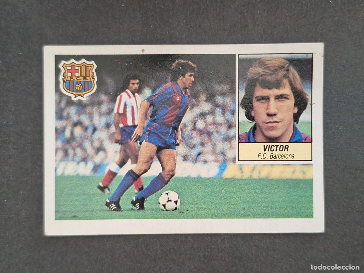 Cromos de f&uacute;tbol: L5 VICTOR F. C. BARCELONA LIGA ESTE 1984 1985 84 85 DESPEGADO RECUPERADO