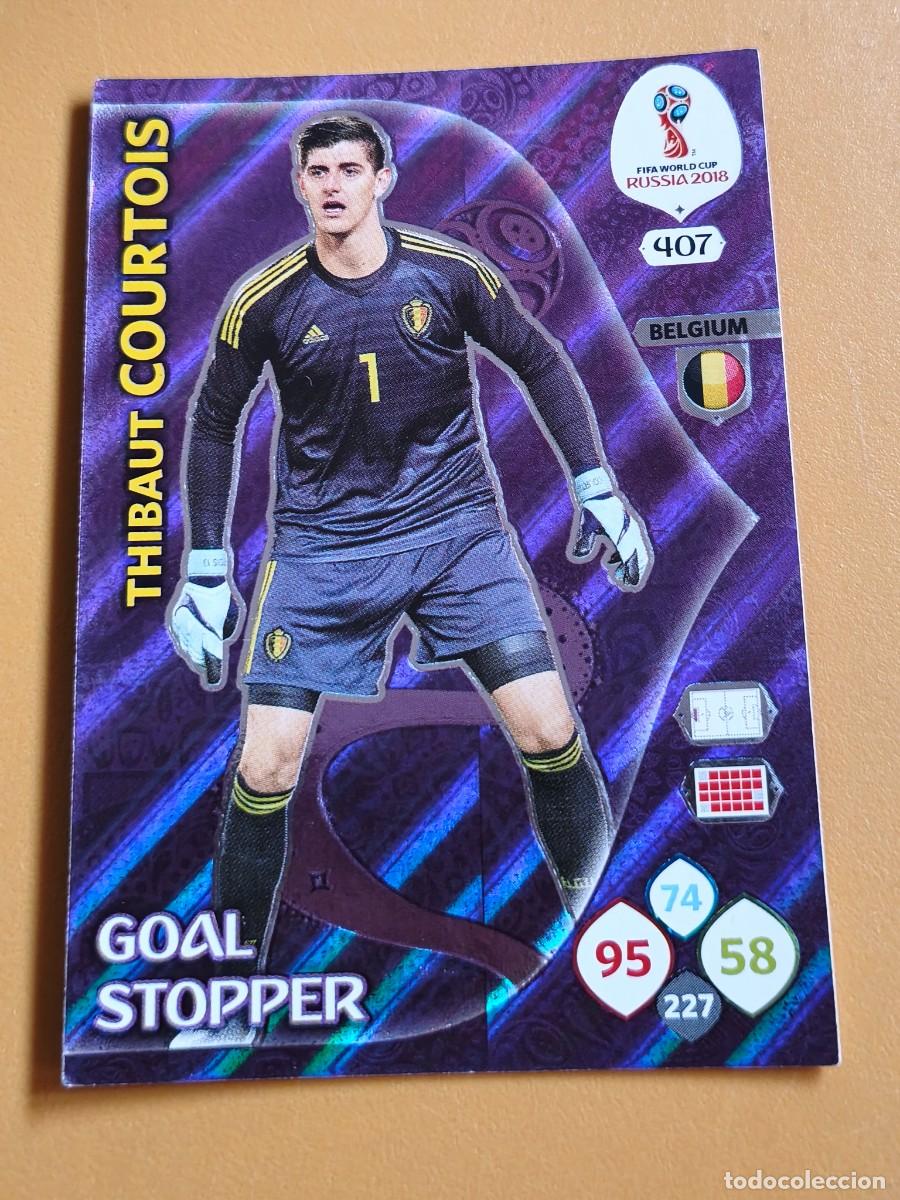 Fu&szlig;ball-Sticker: courtois, rusia 2018 fifa world cup goal stopper