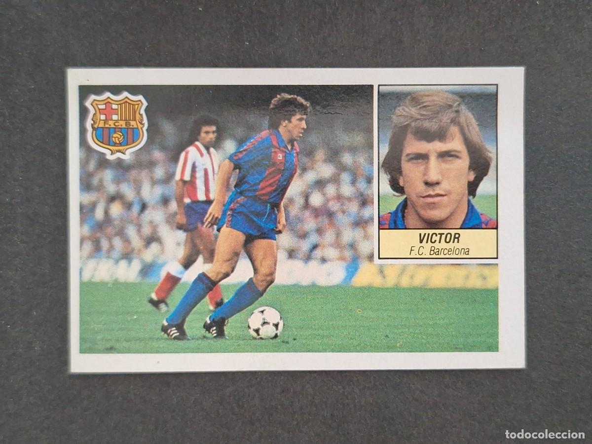 Cromos de f&uacute;tbol: L5 VICTOR F. C. BARCELONA LIGA ESTE 1984 1985 84 85 DESPEGADO RECUPERADO