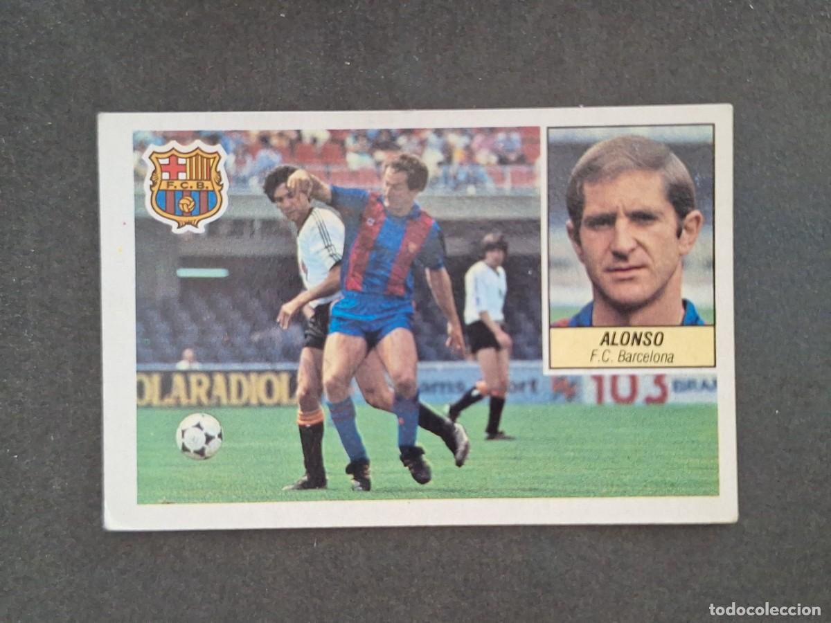 Cromos de f&uacute;tbol: L5 ALONSO F. C. BARCELONA LIGA ESTE 1984 1985 84 85 DESPEGADO RECUPERADO