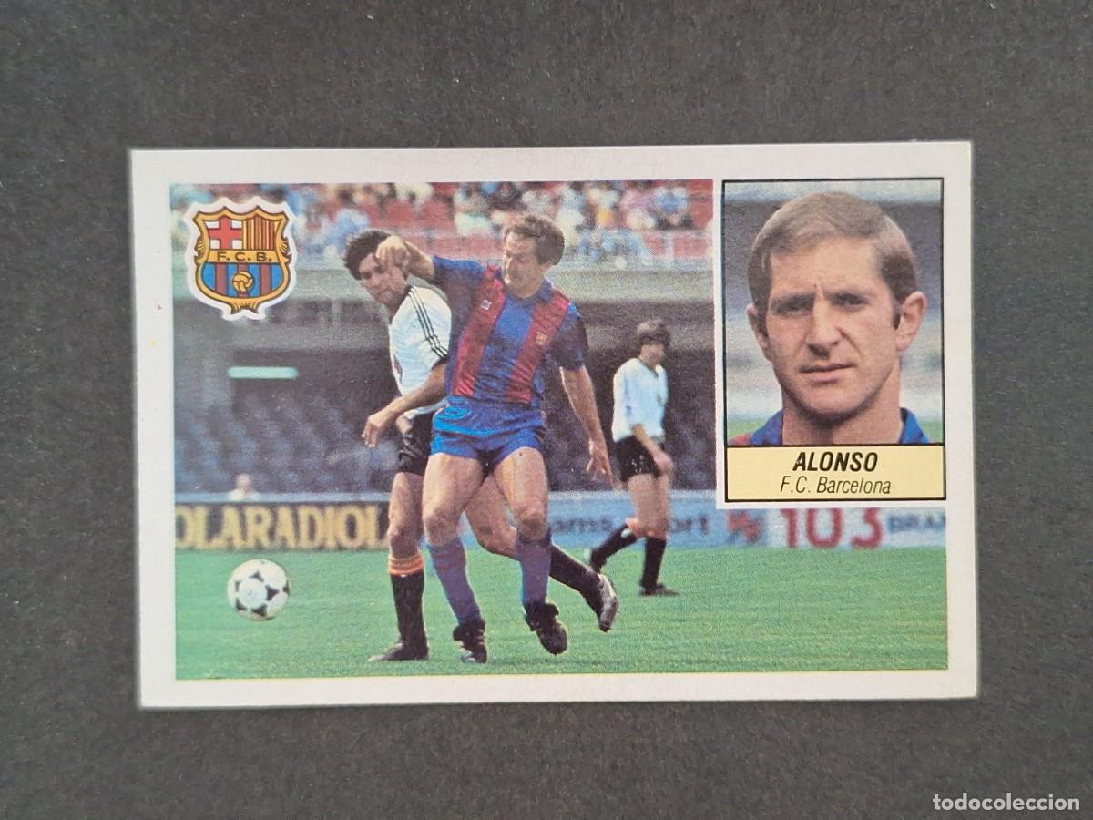 Cromos de f&uacute;tbol: L5 ALONSO F. C. BARCELONA LIGA ESTE 1984 1985 84 85 DESPEGADO RECUPERADO
