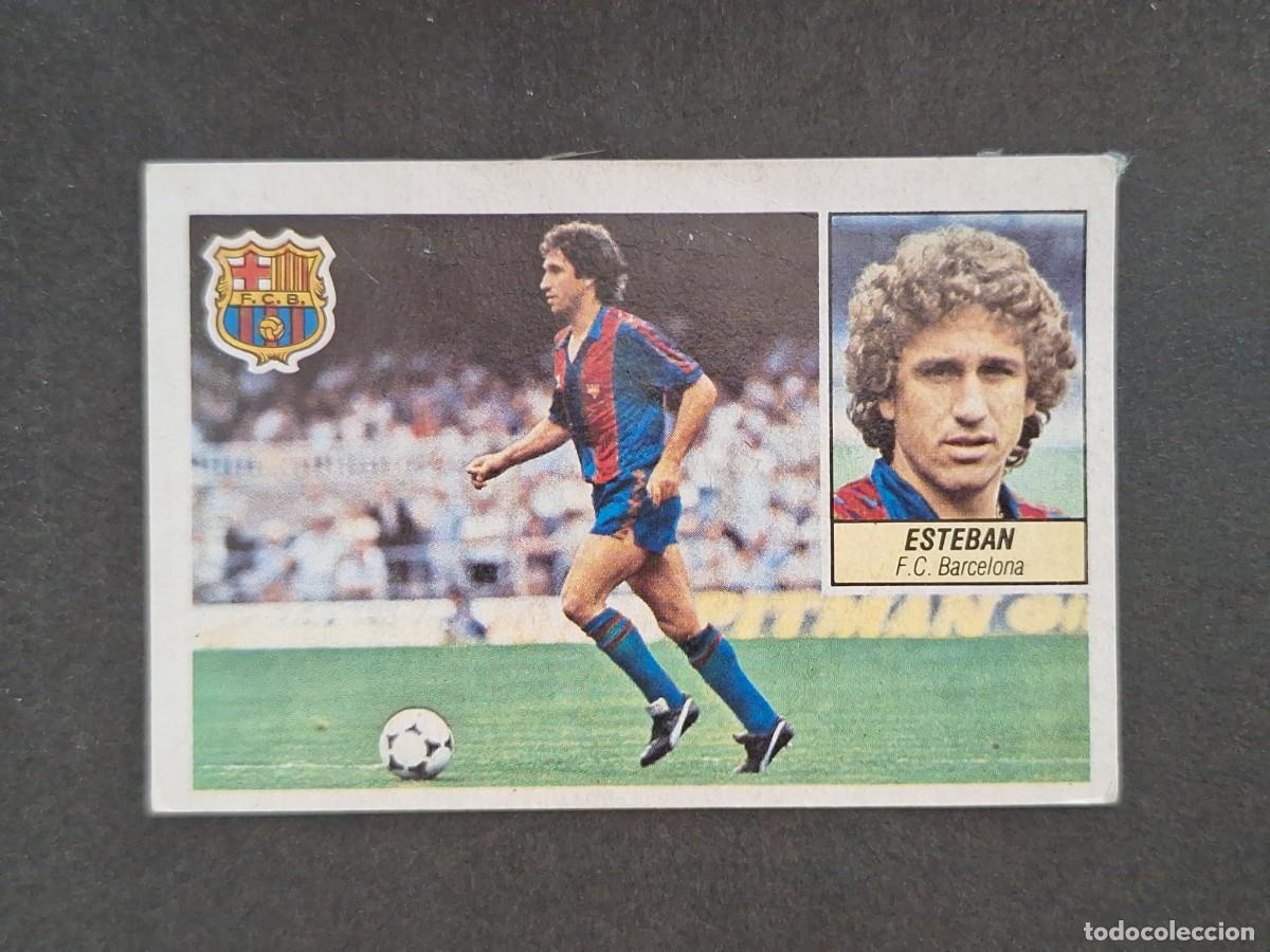 Cromos de f&uacute;tbol: L5 ESTEBAN F. C. BARCELONA LIGA ESTE 1984 1985 84 85 DESPEGADO RECUPERADO