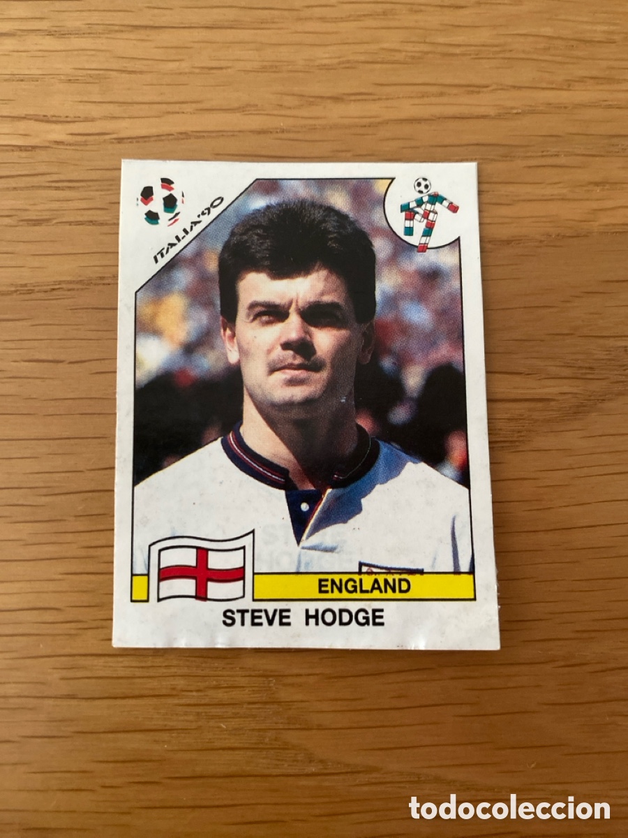 Cromos de f&uacute;tbol: Cromo panini mundial Italia 90 n&uacute;mero 393 Hodge - Stickers album world cup Italy 1990