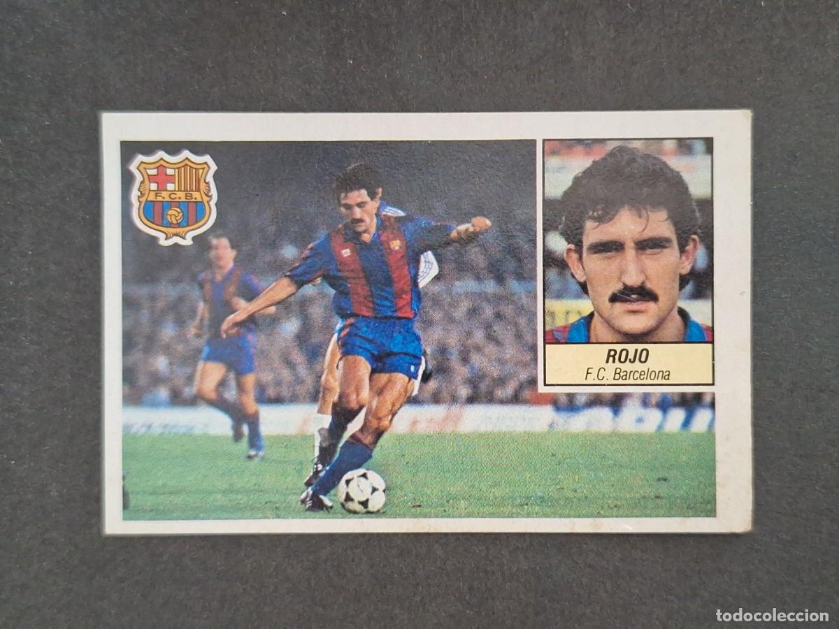 Cromos de f&uacute;tbol: L5 ROJO F. C. BARCELONA LIGA ESTE 1984 1985 84 85 DESPEGADO RECUPERADO
