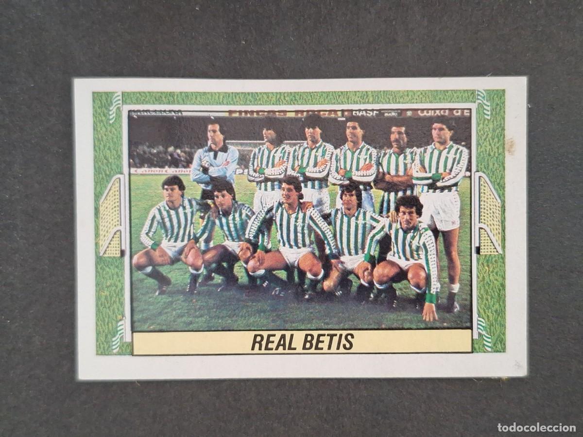 Cromos de f&uacute;tbol: L5 EQUIPO REAL BETIS BALOMPIE LIGA ESTE 1984 1985 84 85 DESPEGADO RECUPERADO