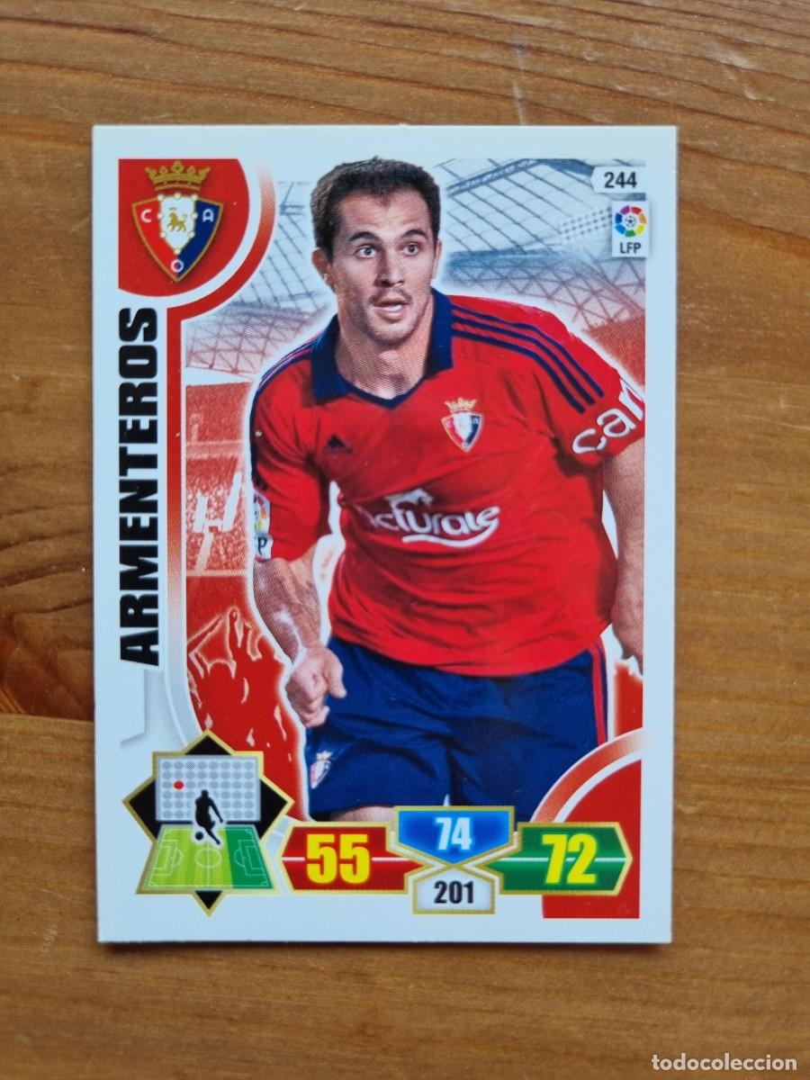 Cromos de f&uacute;tbol: 244 ARMENTEROS (CA Osasuna). Liga 2013 2014 13 14 Adrenalyn XL