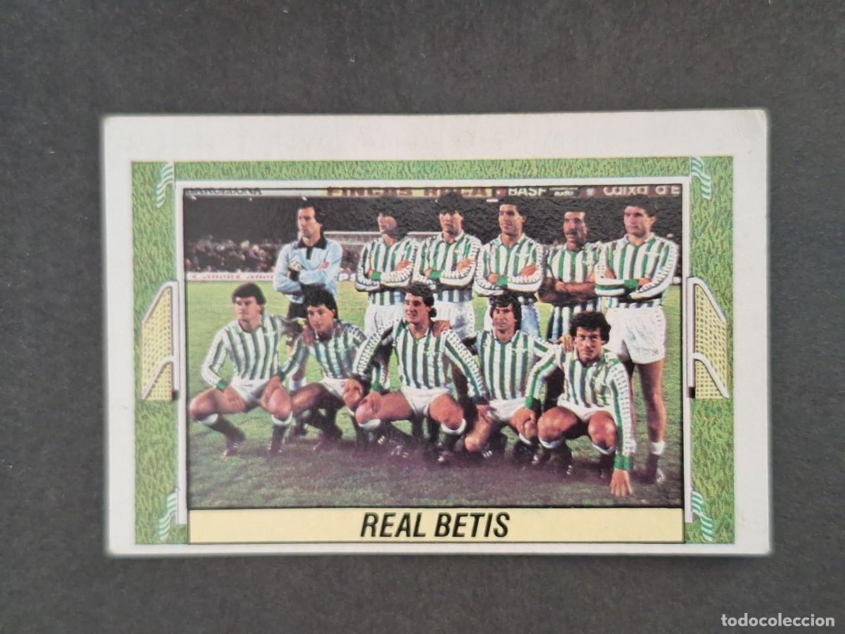 Cromos de f&uacute;tbol: L5 EQUIPO REAL BETIS BALOMPIE LIGA ESTE 1984 1985 84 85 DESPEGADO RECUPERADO