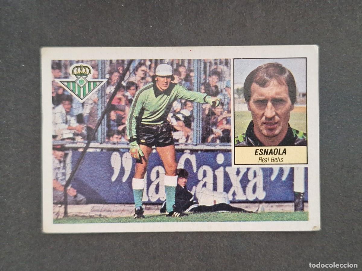 Cromos de f&uacute;tbol: L5 ESNAOLA REAL BETIS BALOMPIE LIGA ESTE 1984 1985 84 85 DESPEGADO RECUPERADO