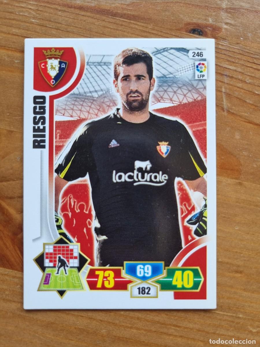 Cromos de f&uacute;tbol: 246 RIESGO (CA Osasuna). Liga 2013 2014 13 14 Adrenalyn XL