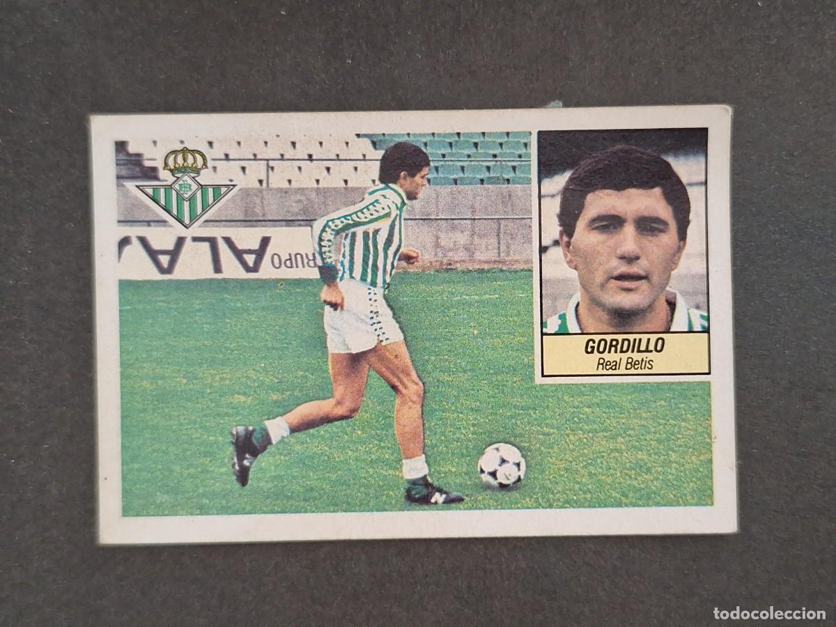 Cromos de f&uacute;tbol: L5 GORDILLO REAL BETIS BALOMPIE LIGA ESTE 1984 1985 84 85 DESPEGADO RECUPERADO