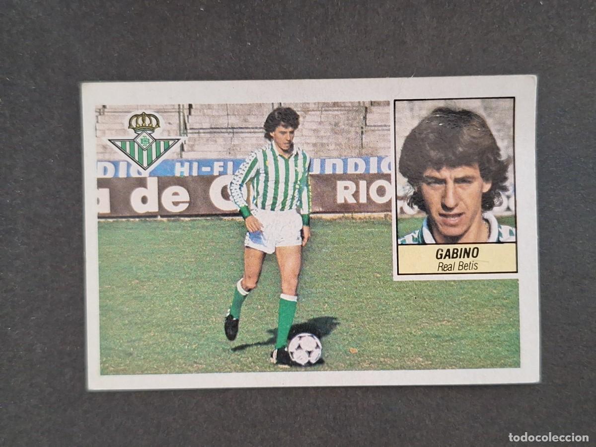 Cromos de f&uacute;tbol: L5 GABINO REAL BETIS BALOMPIE LIGA ESTE 1984 1985 84 85 DESPEGADO RECUPERADO