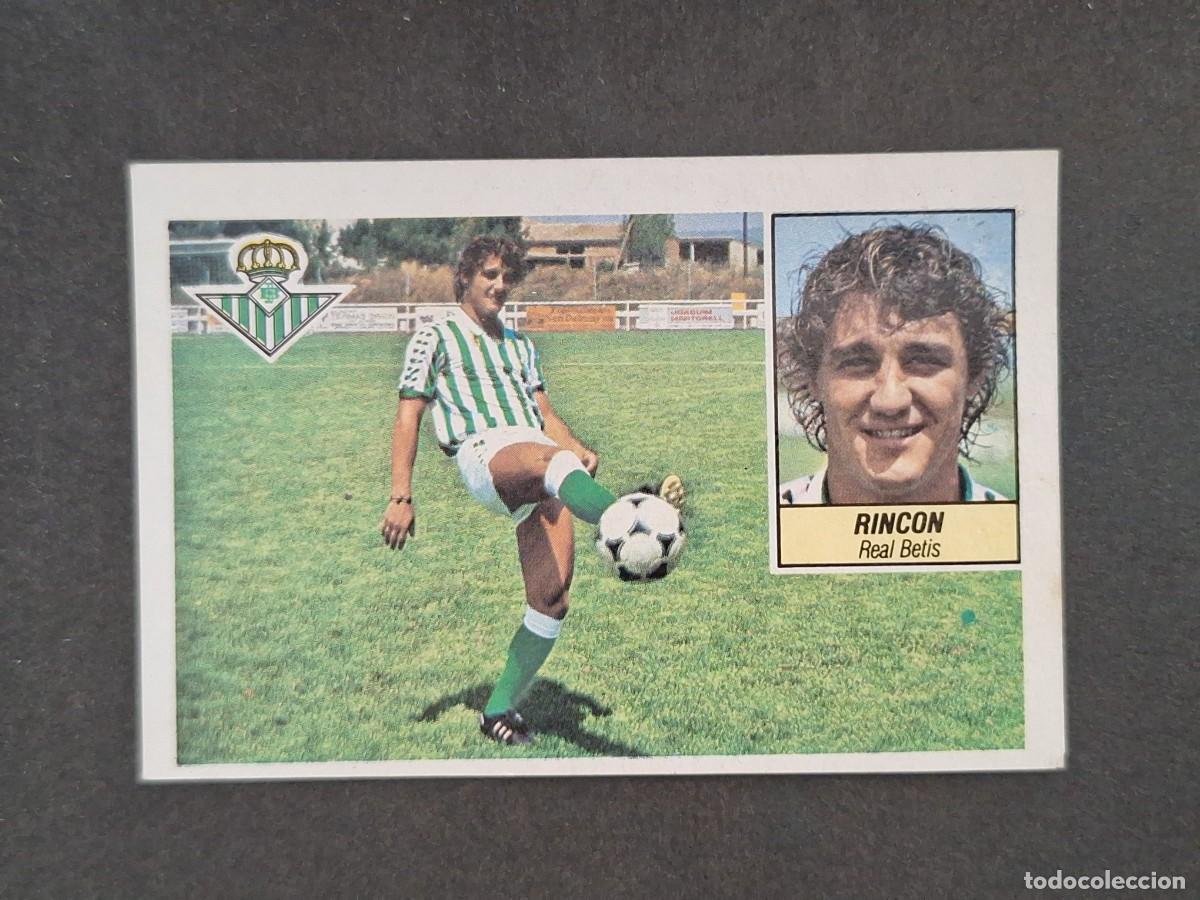 Cromos de f&uacute;tbol: L5 RINCON REAL BETIS BALOMPIE LIGA ESTE 1984 1985 84 85 DESPEGADO RECUPERADO