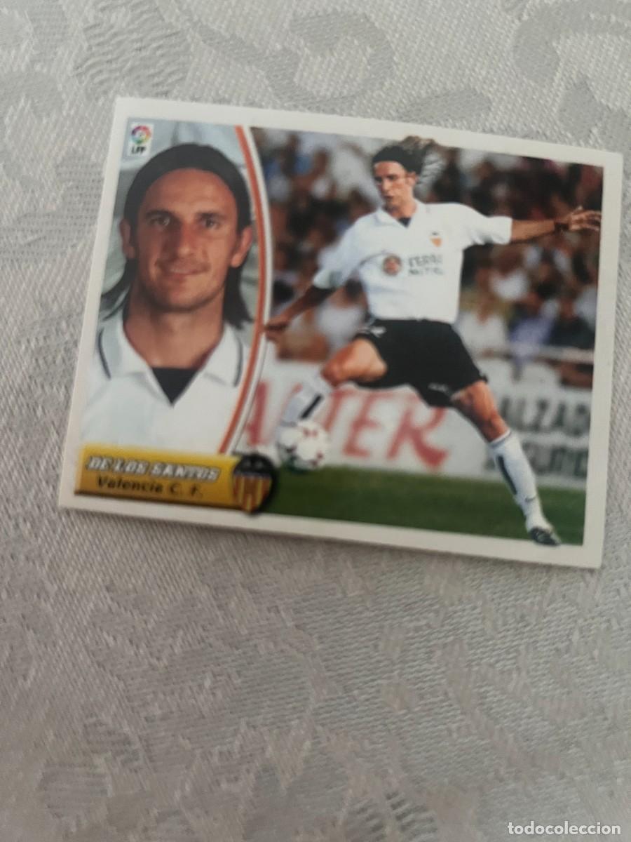 Cromos de f&uacute;tbol: DE LOS SANTOS BAJA VALENCIA SIN PEGAR LIGA ESTE 2003/04