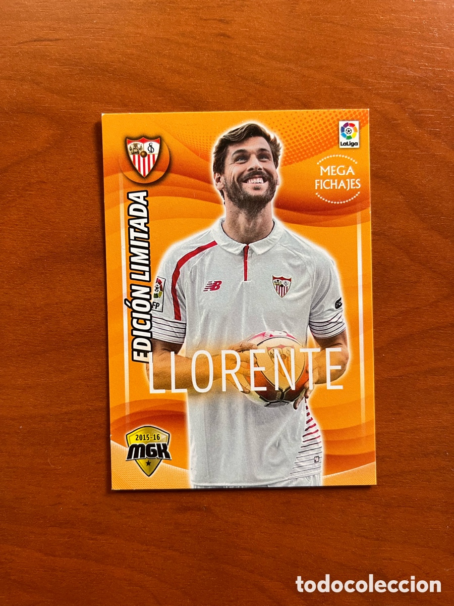 Cromos de f&uacute;tbol: MEGACRACKS 2015 2016 15 16 PANINI EDICION LIMITADA LLORENTE SEVILLA FC MEGA FICHAJES MGK