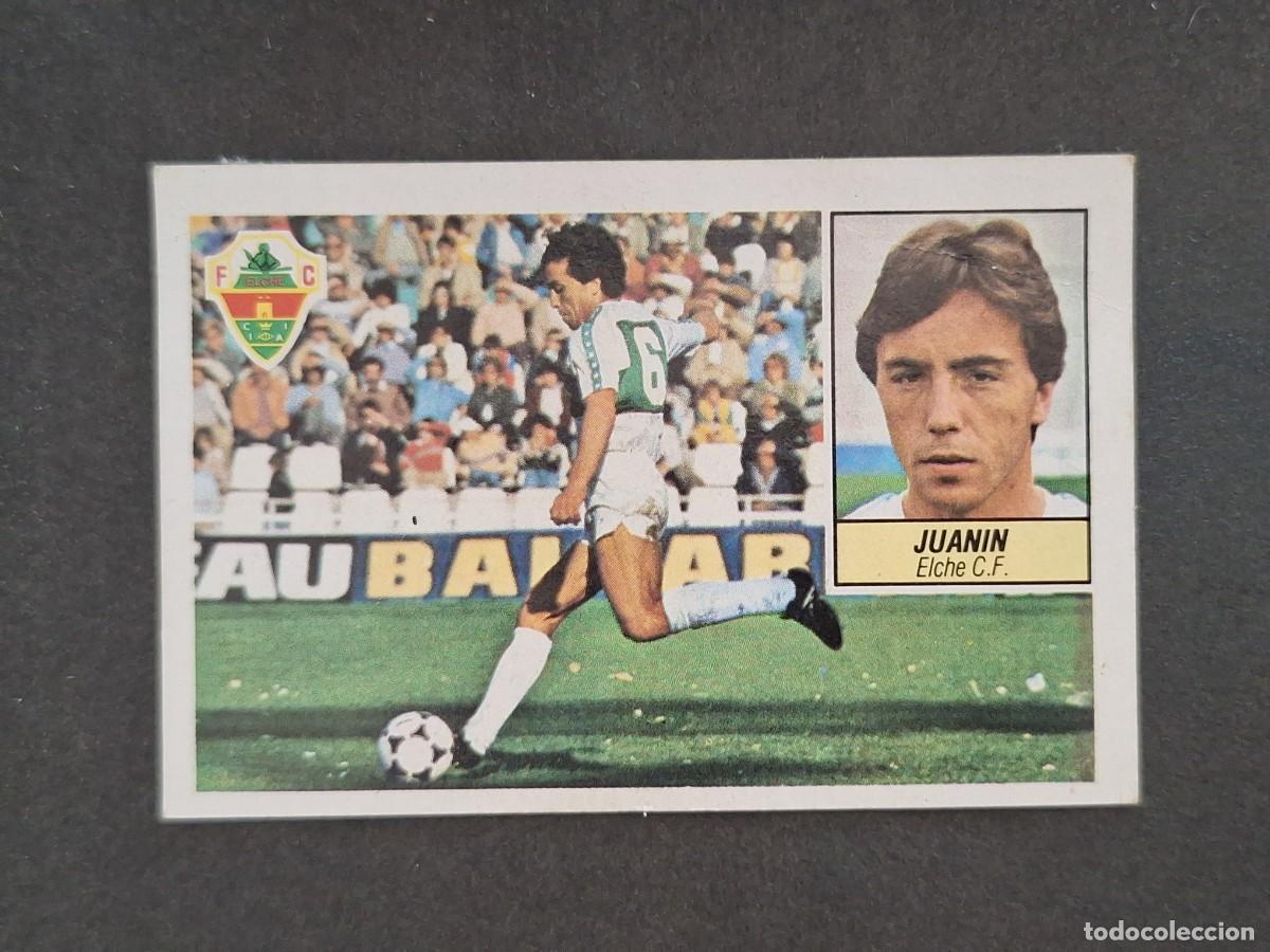 Cromos de f&uacute;tbol: L5 JUANIN ELCHE C. F. LIGA ESTE 1984 1985 84 85 DESPEGADO RECUPERADO