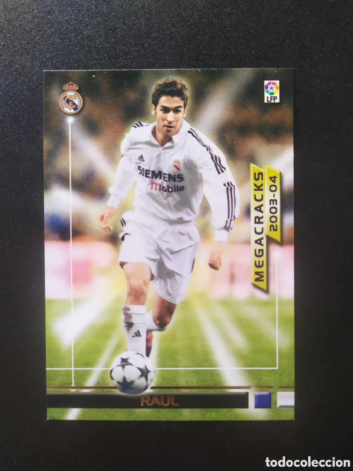 Cromos de Futebol: Megafichas 2003 2004 03 04 panini Ra&uacute;l n&deg; 382 Real Madrid megacracks