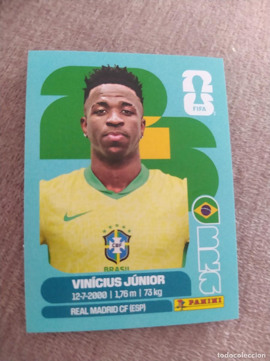 Cromos de f&uacute;tbol: BRA 14 VINICIUS JUNIOR Brasil Mundial 2026 Panini
