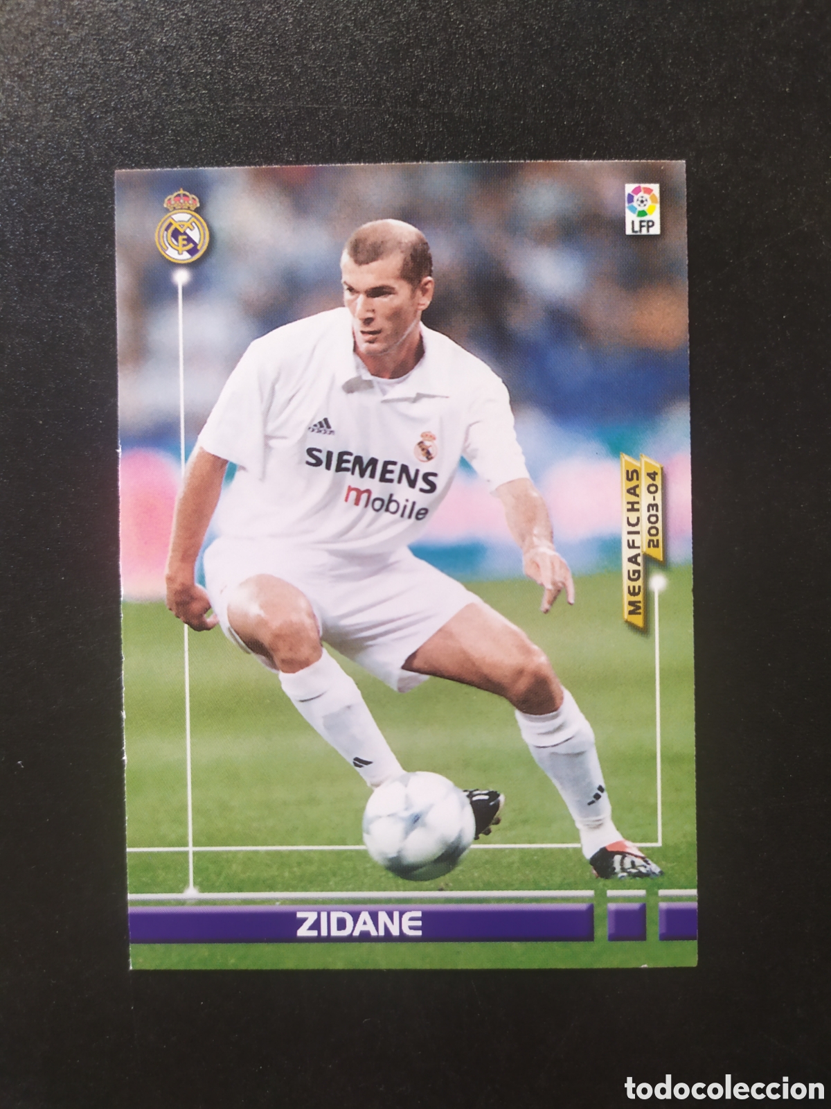 Cromos de f&uacute;tbol: Megafichas 2003 2004 03 04 panini Zidane n&deg; 156 Real Madrid megacracks