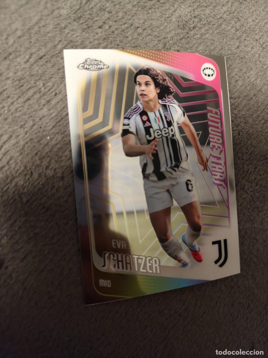 Cromos de f&uacute;tbol: 82 UWCL 25 26 CHROME EVA SCHATZER JUVENTUS WOMEN CHAMPIONS LEAGUE TOPPS 2025 2026 AAE