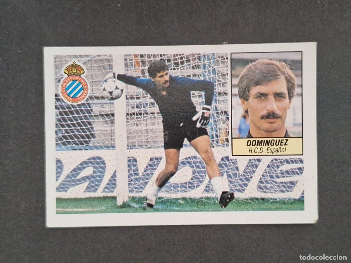 Cromos de f&uacute;tbol: L5 DOMINGUEZ R. C. D. ESPA&Ntilde;OL LIGA ESTE 1984 1985 84 85 DESPEGADO RECUPERADO