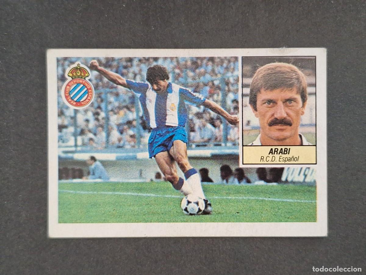 Cromos de f&uacute;tbol: L5 ARABI R. C. D. ESPA&Ntilde;OL LIGA ESTE 1984 1985 84 85 DESPEGADO RECUPERADO