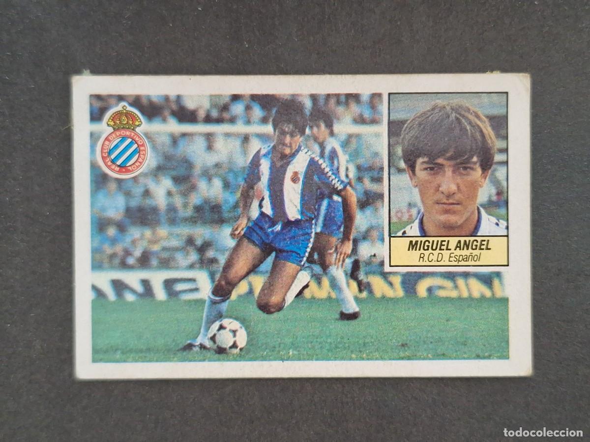 Cromos de f&uacute;tbol: L5 MIGUEL ANGEL R. C. D. ESPA&Ntilde;OL LIGA ESTE 1984 1985 84 85 DESPEGADO RECUPERADO