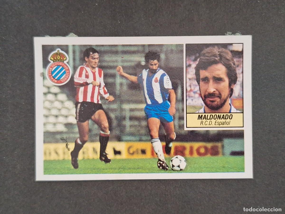 Cromos de f&uacute;tbol: L5 MALDONADO R. C. D. ESPA&Ntilde;OL LIGA ESTE 1984 1985 84 85 DESPEGADO RECUPERADO