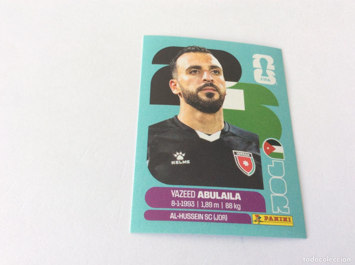 Cromos de f&uacute;tbol: JOR2 JOR 2 Yazeed Abulaila Jordania Sticker Cromo FIFA World Cup 2026 26 Panini Mundial