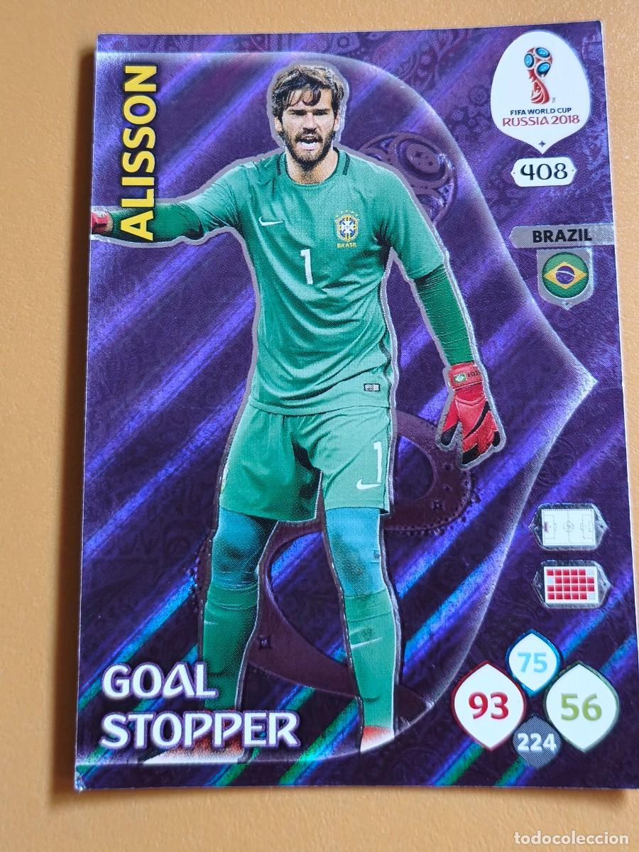 Cromos de f&uacute;tbol: alisson, rusia 2018 fifa world cup goal stopper