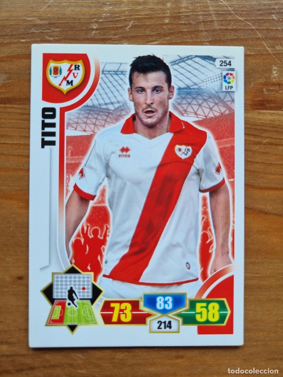 Cromos de f&uacute;tbol: 254 TITO (Rayo Vallecano). Liga 2013 2014 13 14 Adrenalyn XL