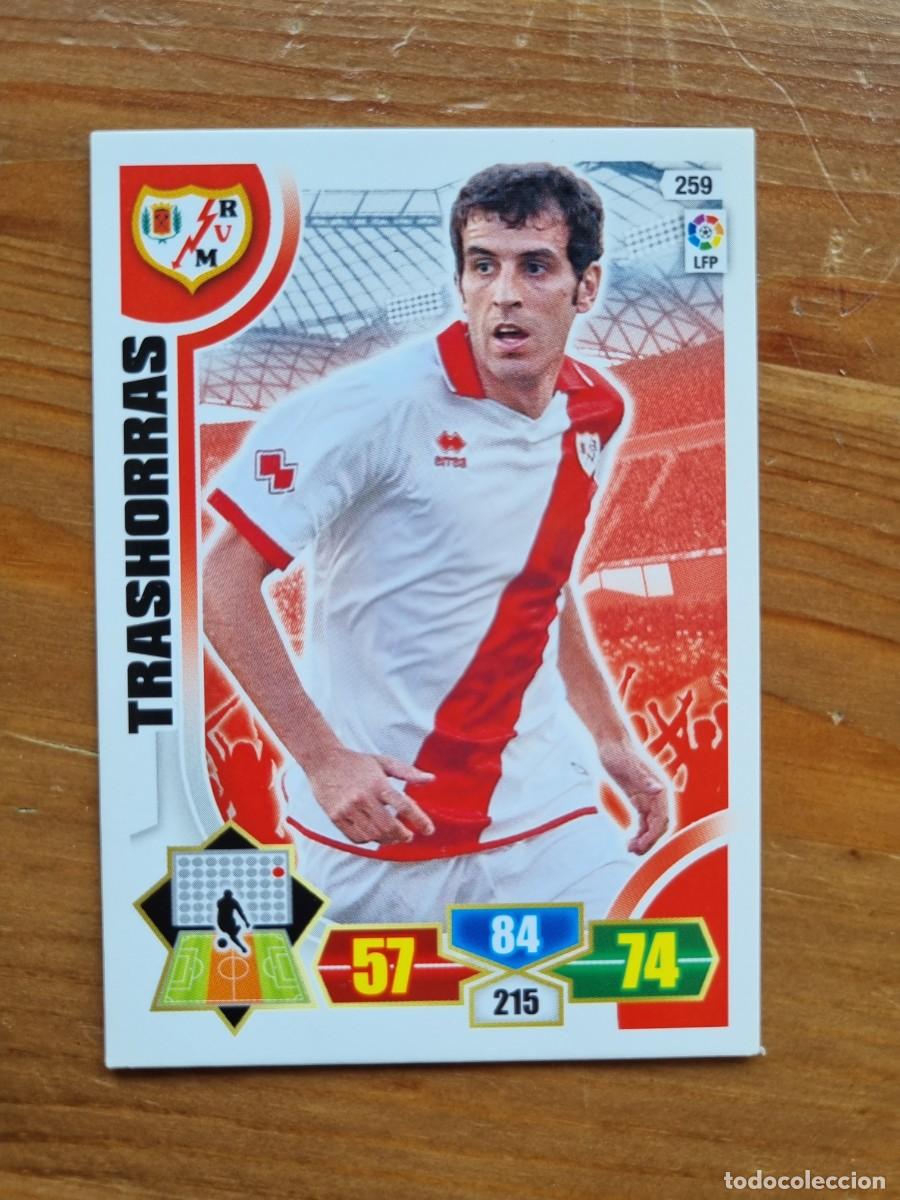 Cromos de f&uacute;tbol: 259 TRASHORRAS (Rayo Vallecano). Liga 2013 2014 13 14 Adrenalyn XL