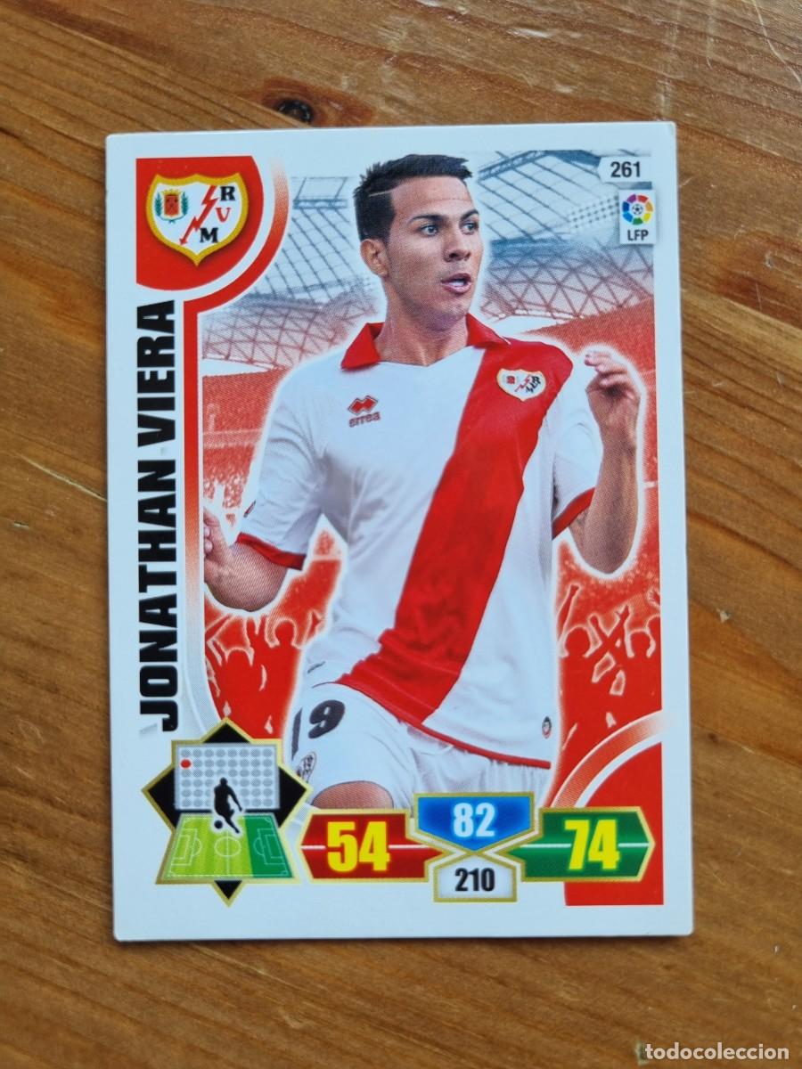 Cromos de f&uacute;tbol: 261 JONATHAN VIERA (Rayo Vallecano). Liga 2013 2014 13 14 Adrenalyn XL