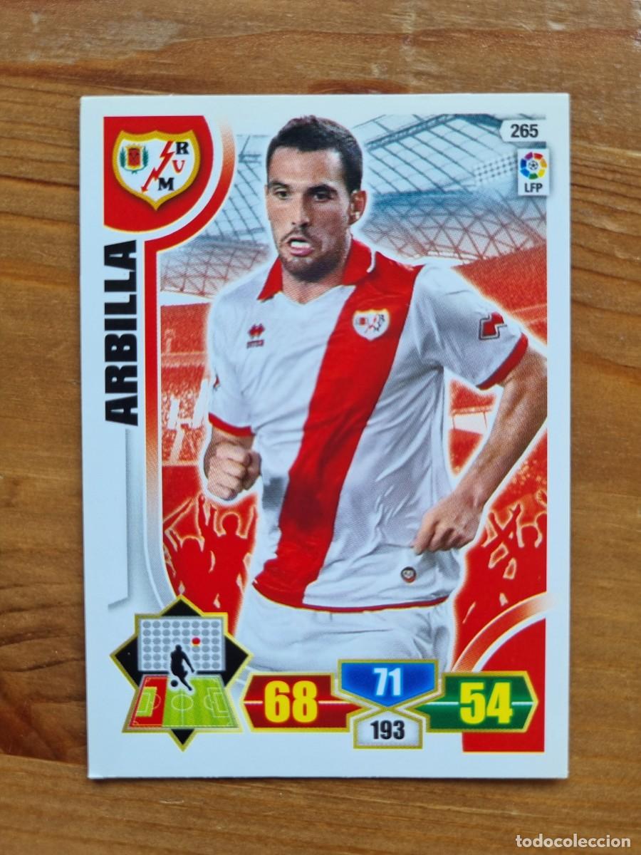 Cromos de f&uacute;tbol: 265 ARBILLA (Rayo Vallecano). Liga 2013 2014 13 14 Adrenalyn XL