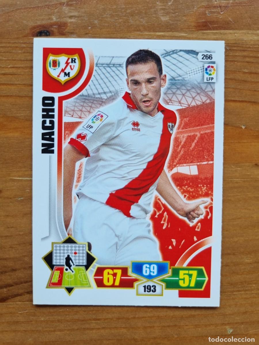 Cromos de f&uacute;tbol: 266 NACHO (Rayo Vallecano). Liga 2013 2014 13 14 Adrenalyn XL